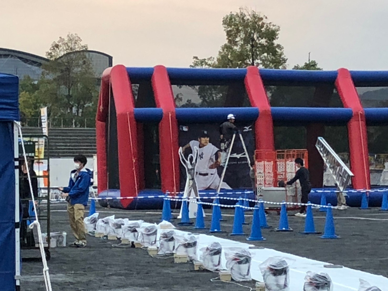 MLB ROADSHOW 2018 IN HIROSHIMA(広島市民球場跡地での設営)
